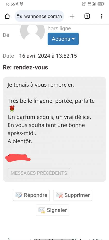  Vends lingerie portée (ou autre) &amp; photos