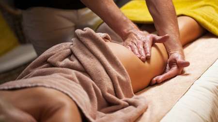 Massage relaxant pour femme.