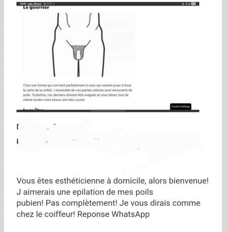 Recherche esthéticienne