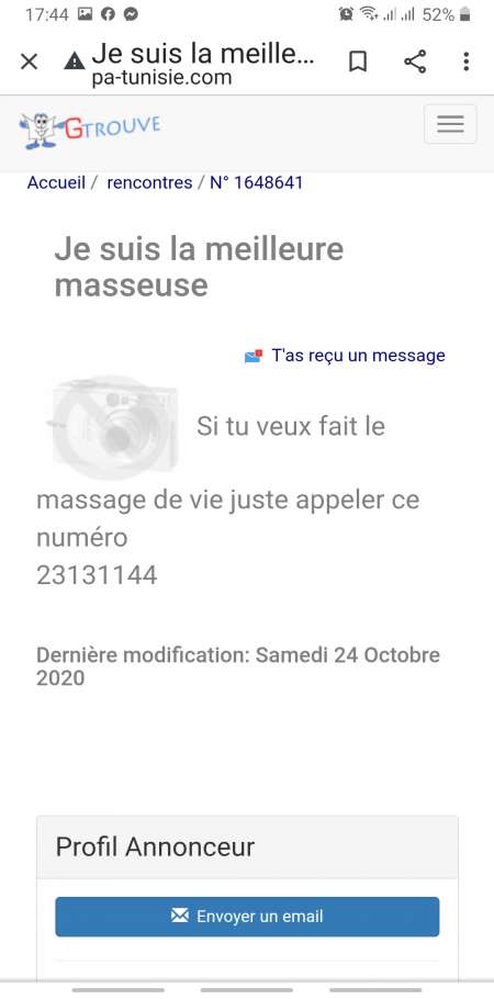 H cherche f a hammamet ou nabeul