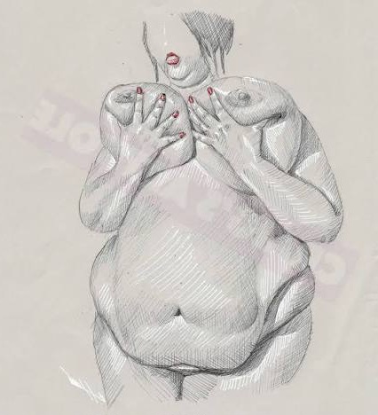 H invite femme coquine tres grosse, obese au resto