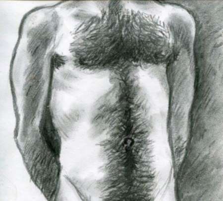 Dessinateur ch. homme sportif pour poser nu