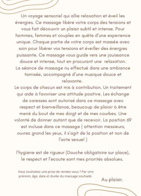 Massage tantrique naturiste