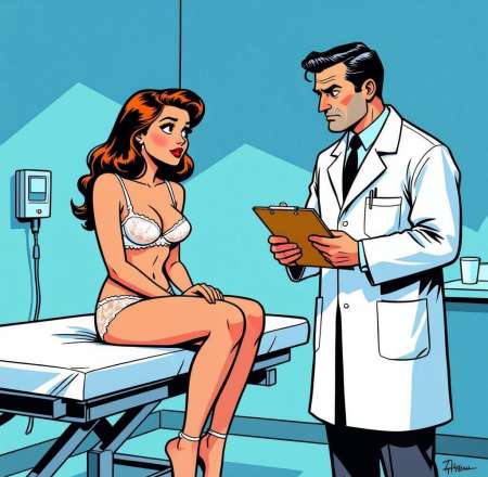 Visite m�dicale fictive pour vraie patiente